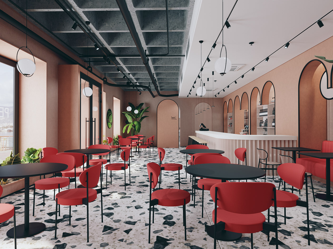 Thiết kế trang trí nội thất quán cafe sang trọng lịch sự